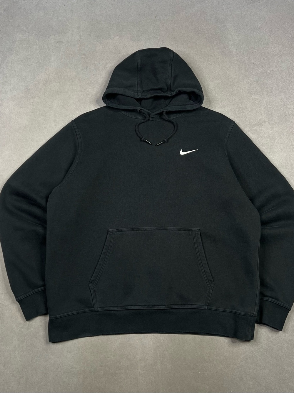 Nike Black Hoodie with White Swoosh